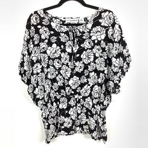 SAGHARBOR  Floral Kimono Top Sz PL